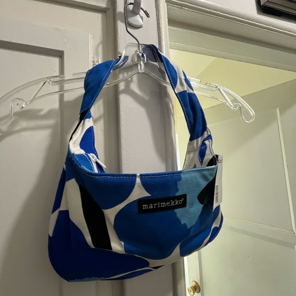 Marimekko blue poppies shoulder bag NWT - Picture 16 of 16